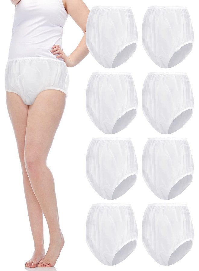 هوليري قطع من السراويل الداخلية المقاومة للماء لسلس البول، سراويل بلاستيكية مانعة للتسرب، غطاء حفاضات للبالغين (مقاس كبير، شفاف) - Image 1